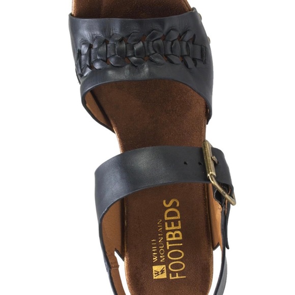 FOOT BEDS SZ 9 WOODEN HEELED SANDAL NWOT - Picture 11 of 12